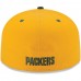New Era Green Bay Packers 2Tone 59FIFTY Fitted Hat - Gold 1019810
